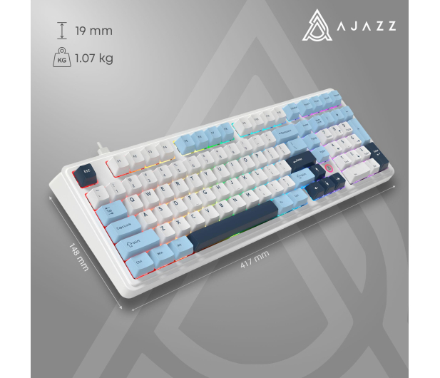 Ajazz AK980 Magnetic Switch biała - 1536375 - zdjęcie 12